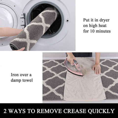 SHACOS low-pile rug fits beneath doors without snagging