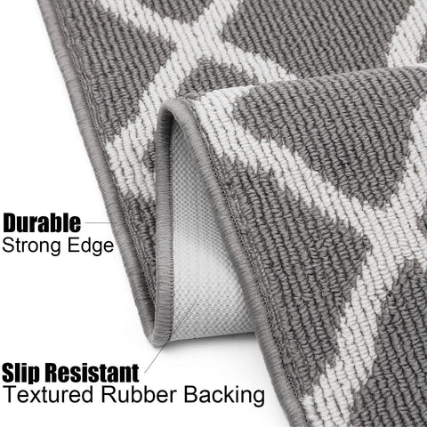 SHACOS washable runner rug waterproof backing keeps moisture away from floors
