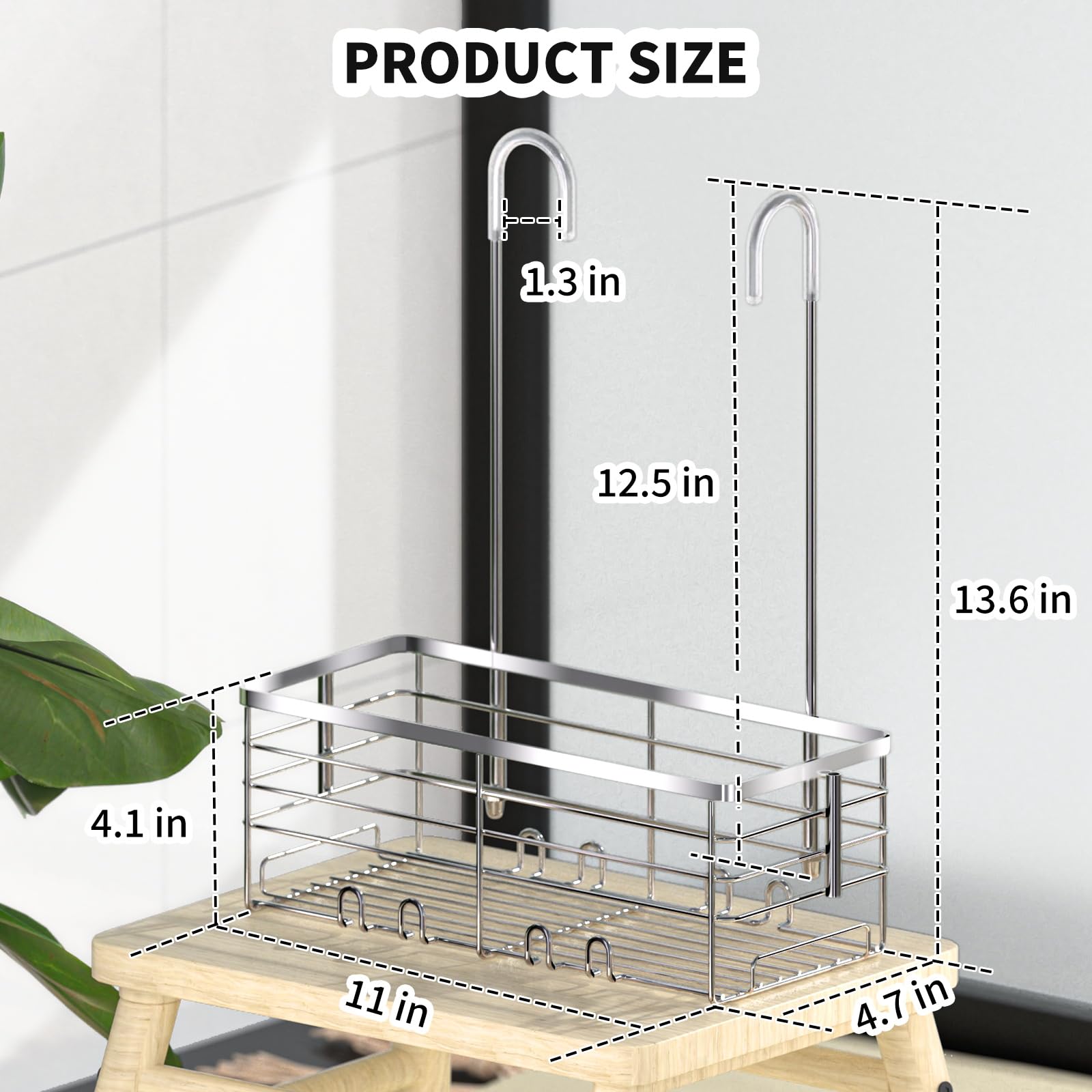 SHANSHUI open-grid basket promotes quick draining and air flow after showers.