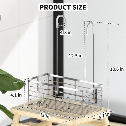 SHANSHUI open-grid basket promotes quick draining and air flow after showers.