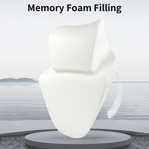 Shapeazy headrest with adjustable buckle for secure chair attachment