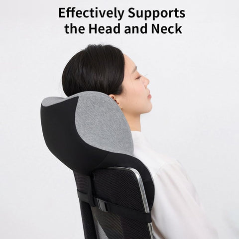 Shapeazy headrest removable cover shown for easy cleaning