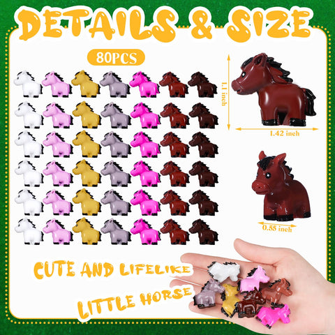 Shappy resin horse foals perfect as cake toppers and desserts decor.