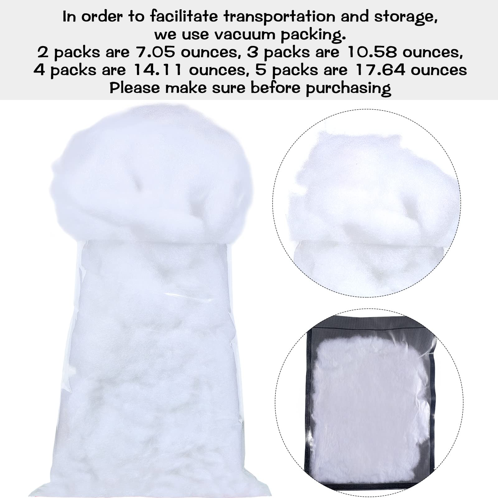Shappy white PP cotton snow for durable, reusable holiday decor.