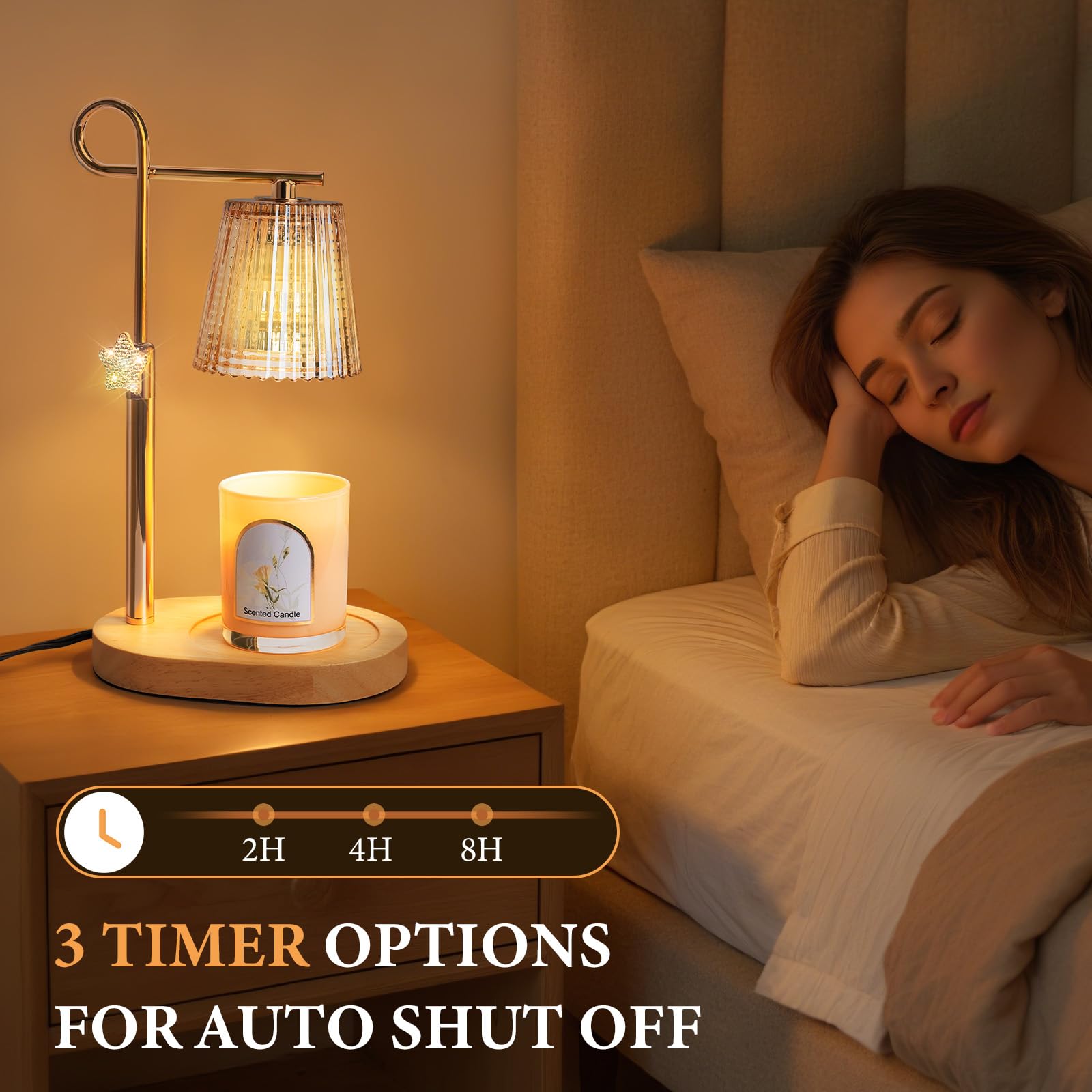 SHARE&CARE candle warmer lamp in a gift box, ready for gifting.