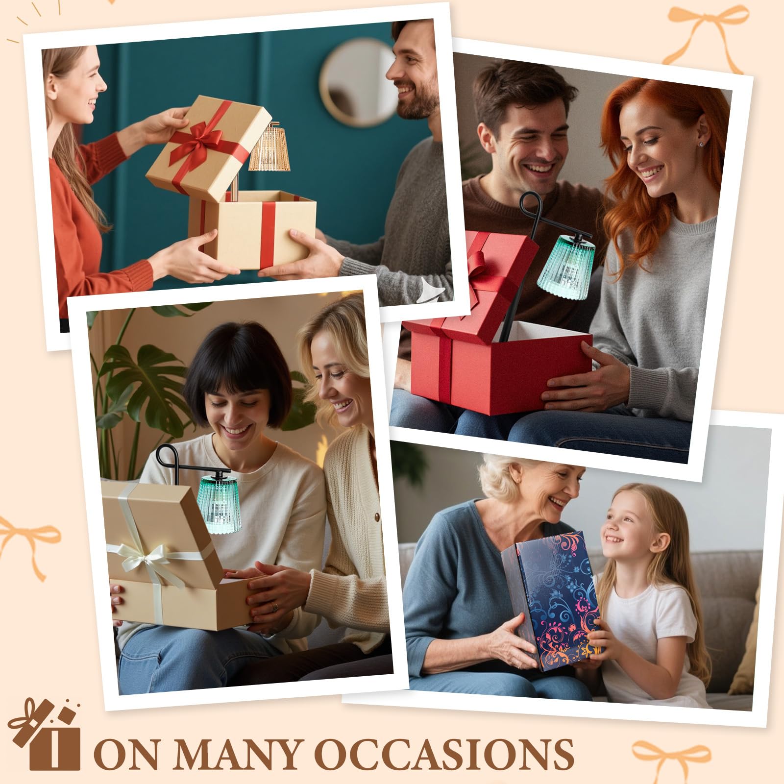 SHARE&CARE candle warmer lamp packaged ready gift for holidays.