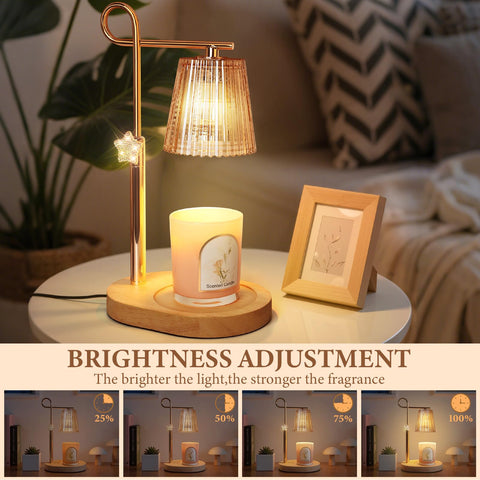 SHARE&CARE candle warmer lamp timer display offers safe, auto shut-off options.