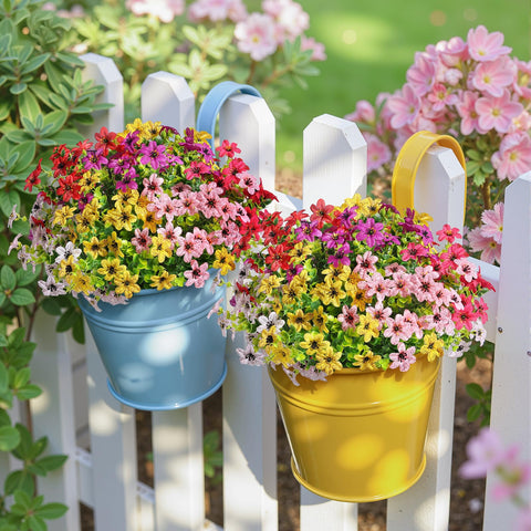SHareconn white bellflowers create elegant indoor planters.