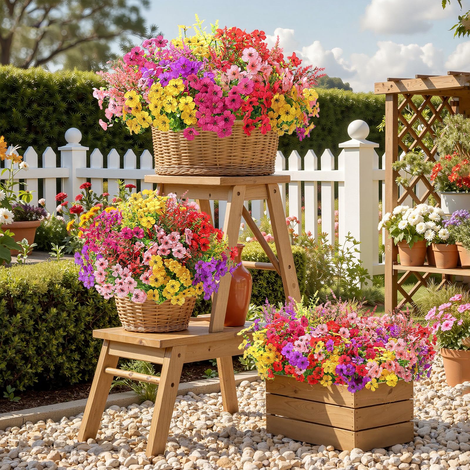 SHareconn porch-ready bouquets brighten outdoor spaces and window boxes.