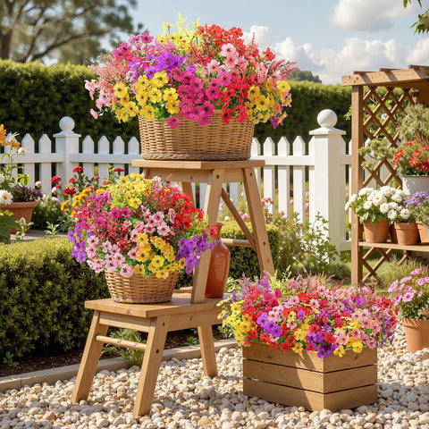 SHareconn porch-ready bouquets brighten outdoor spaces and window boxes.