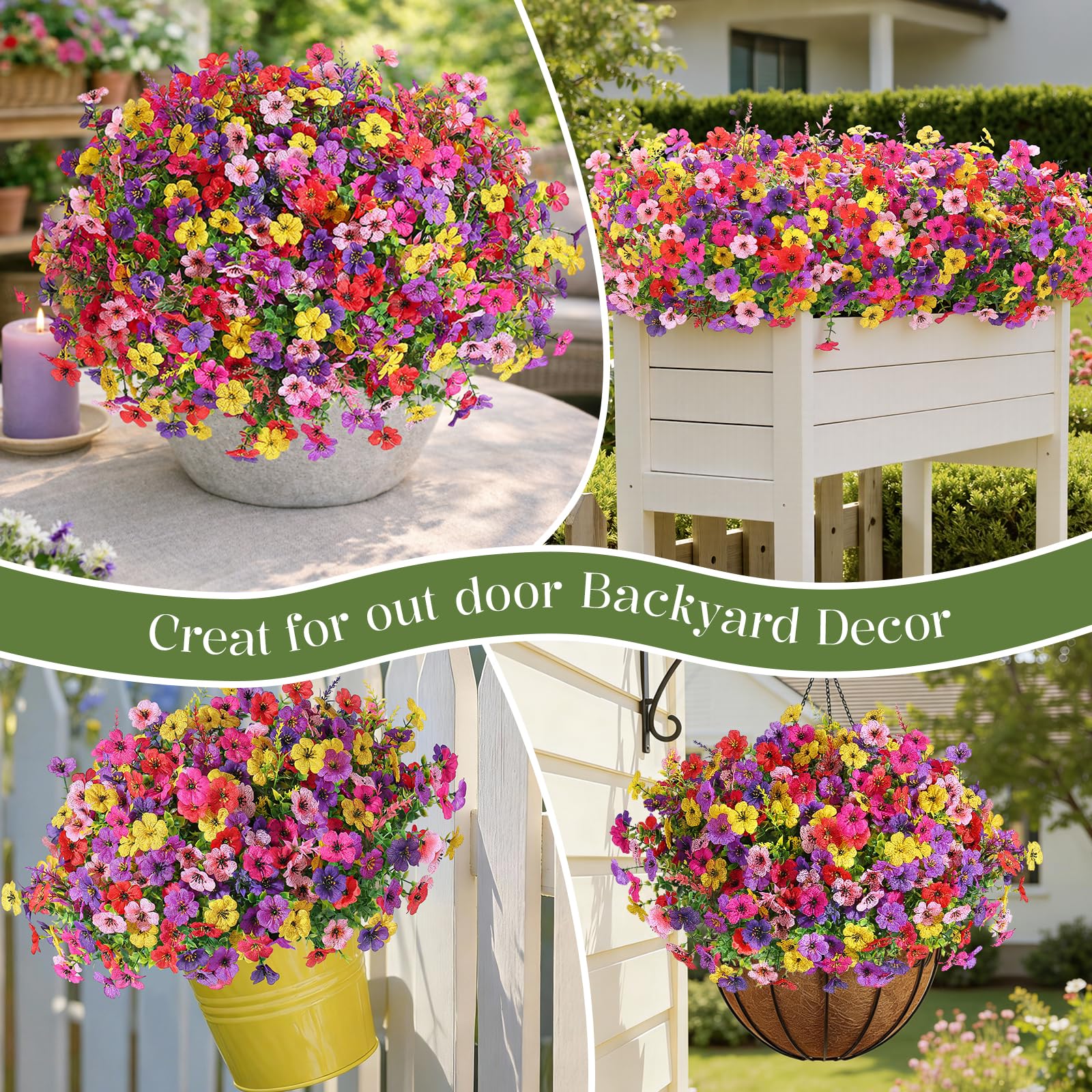 24-bundle set versatile for gardens, patios, and window boxes