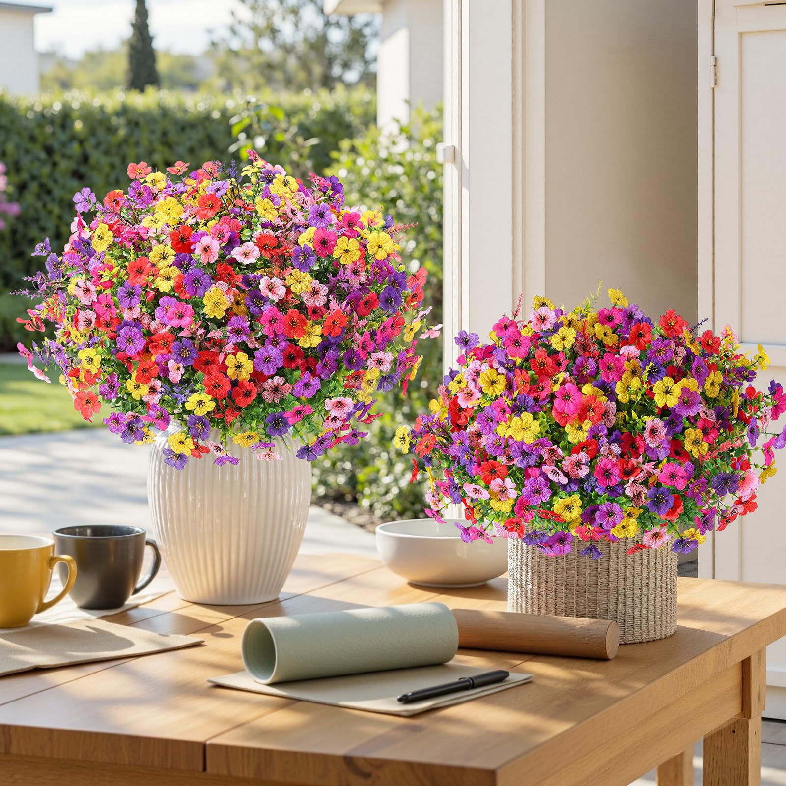 Flexible stems allow easy DIY arrangements, wreaths, and seasonal displays