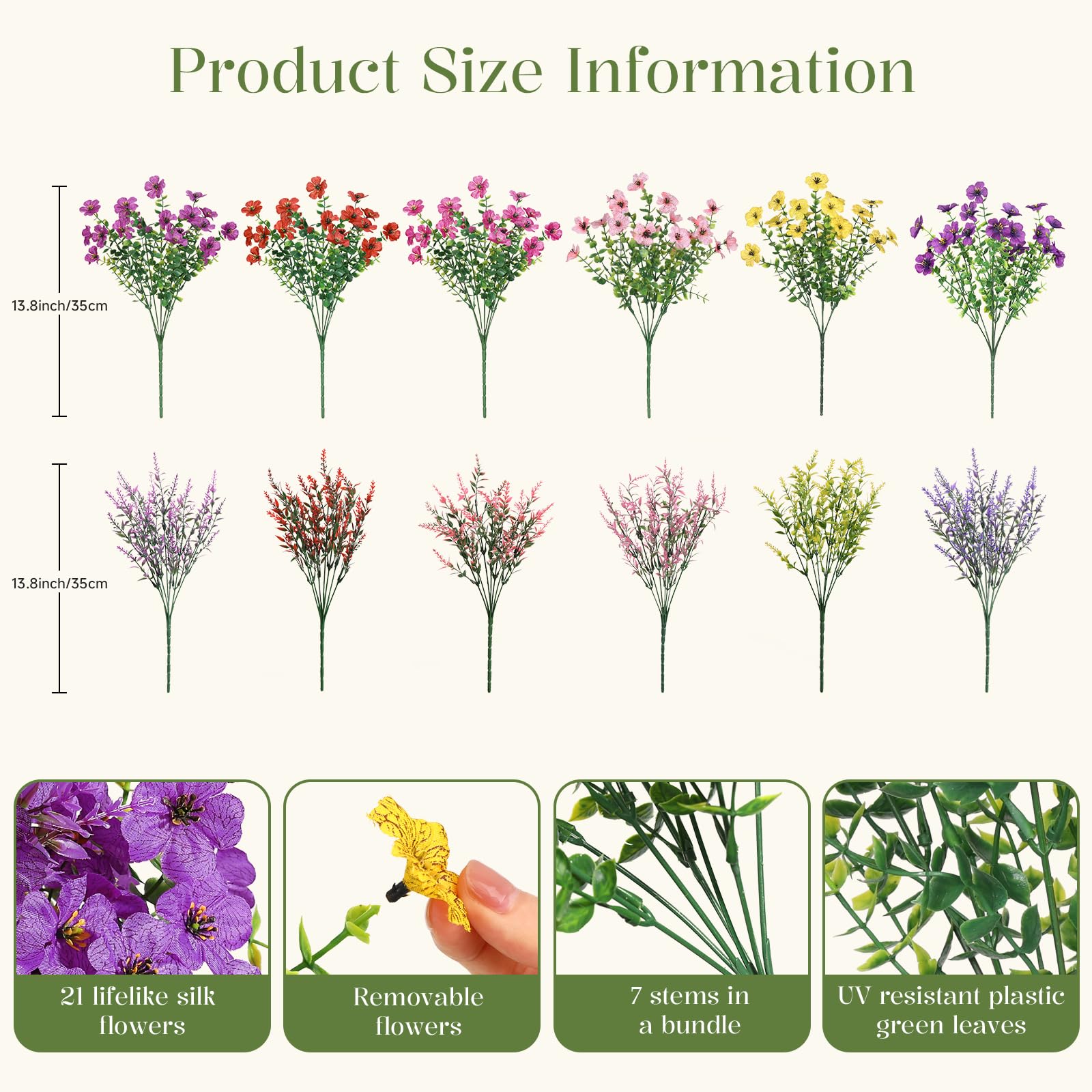 Lavender bundles create calming color accents in indoor or outdoor spaces