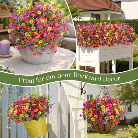 SHareconn UV-resistant artificial flowers designed for long-lasting color