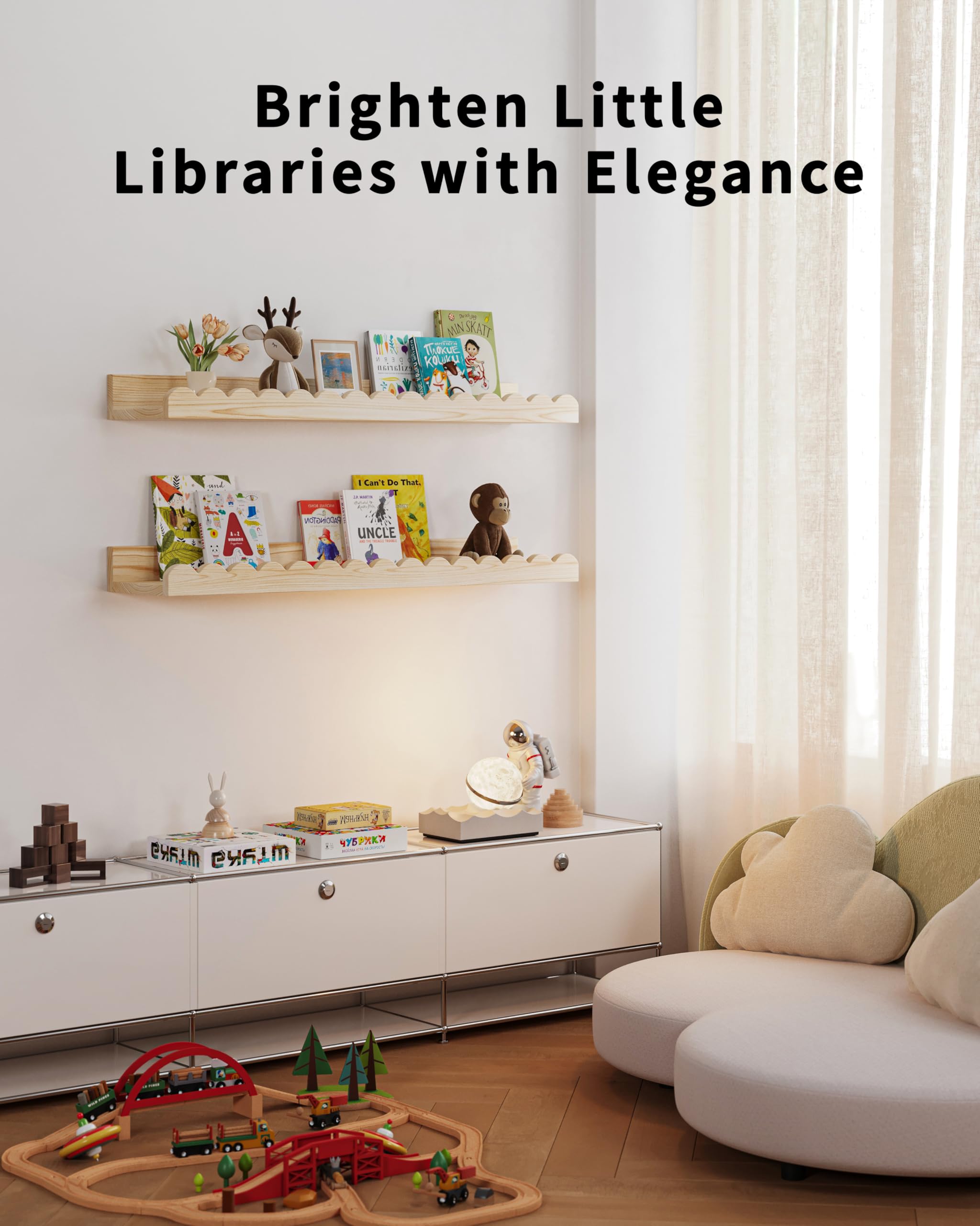 Shario easy installation helps mount shelves quickly and securely.