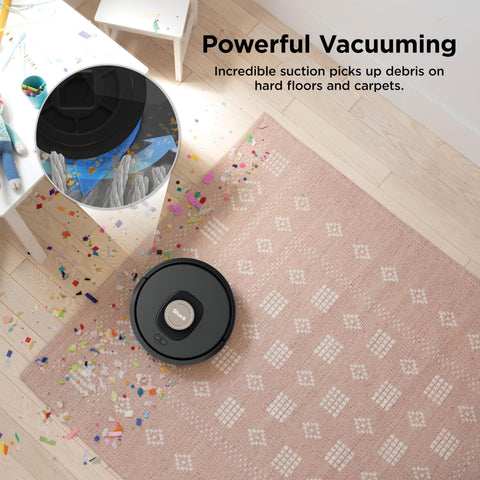 Shark AI Ultra robot vacuum with matrix clean navigation demonstrates thorough coverage