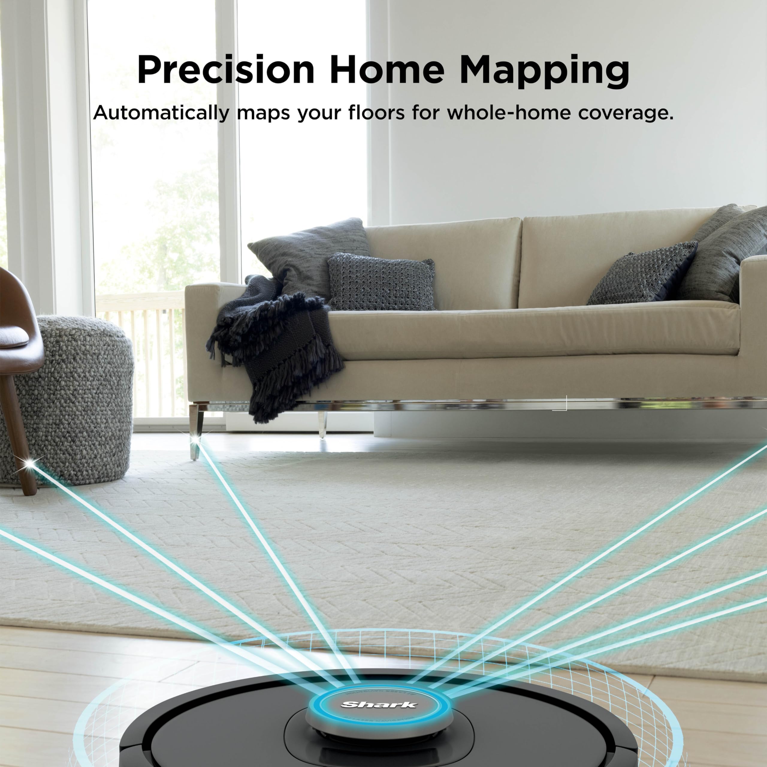 Shark AI Ultra robot vacuum removes pet hair from carpets and floors effectively