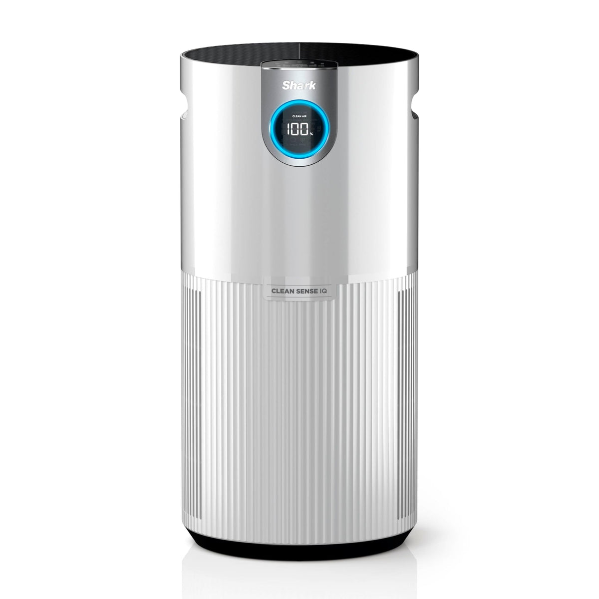Shark Air Purifier MAX front view with real-time air quality display.