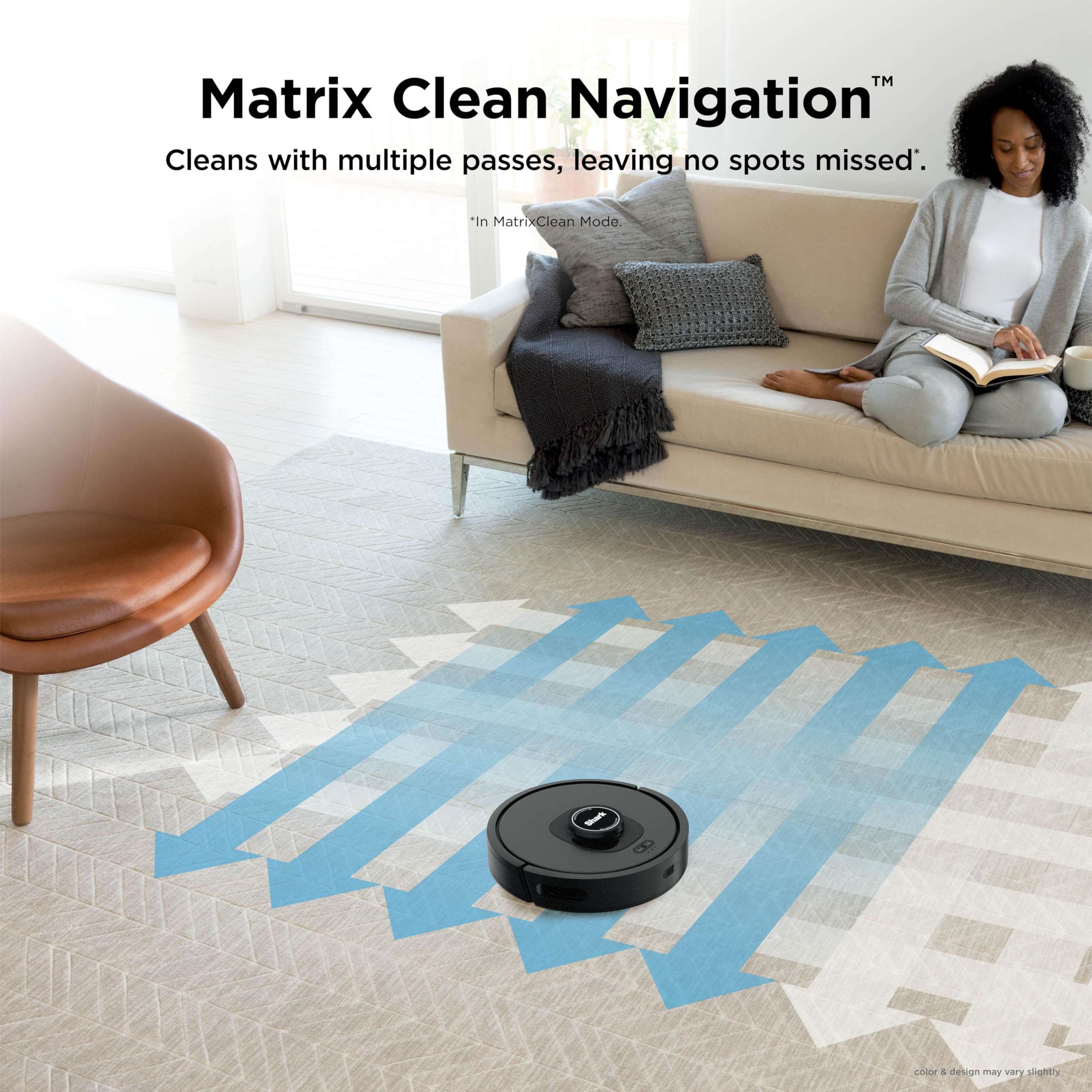 Shark AV2501S AI Ultra Robot Vacuum app control and voice assistant setup screen.