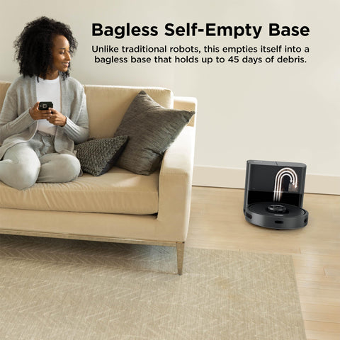 Shark AV2501S AI Ultra Robot Vacuum self-empty base ready for daily use.