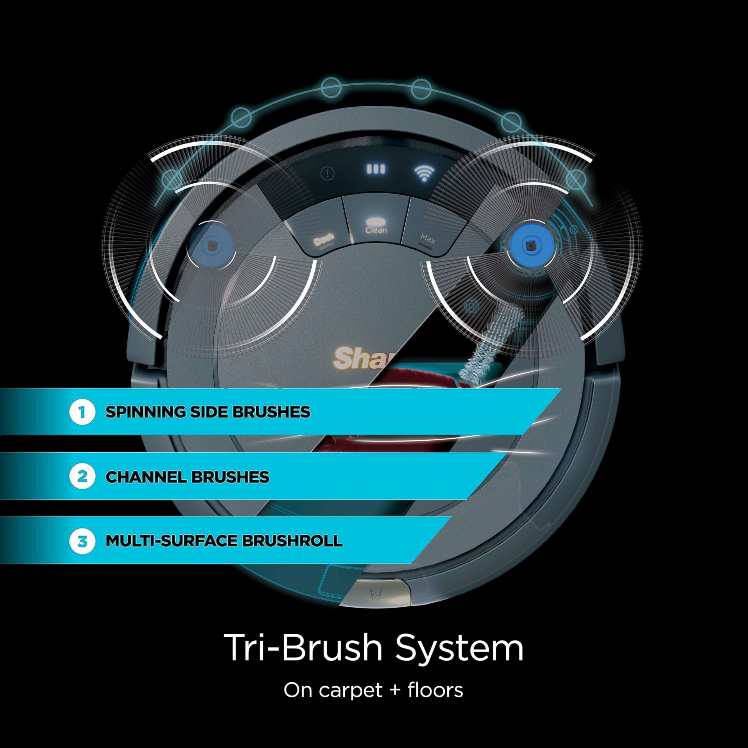 Shark AV753 ION tri-brush system highlights versatile debris pickup