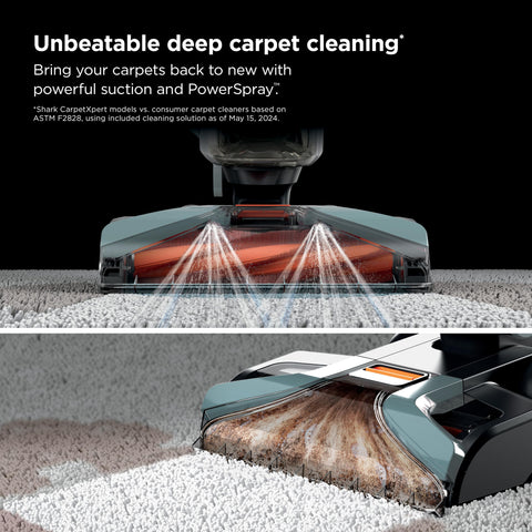 Shark CarpetXpert 3-5in reversible bristle tool lifts embedded dirt