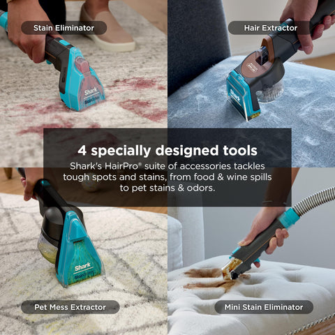 Shark CarpetXpert HairPro storage tray with four included tools