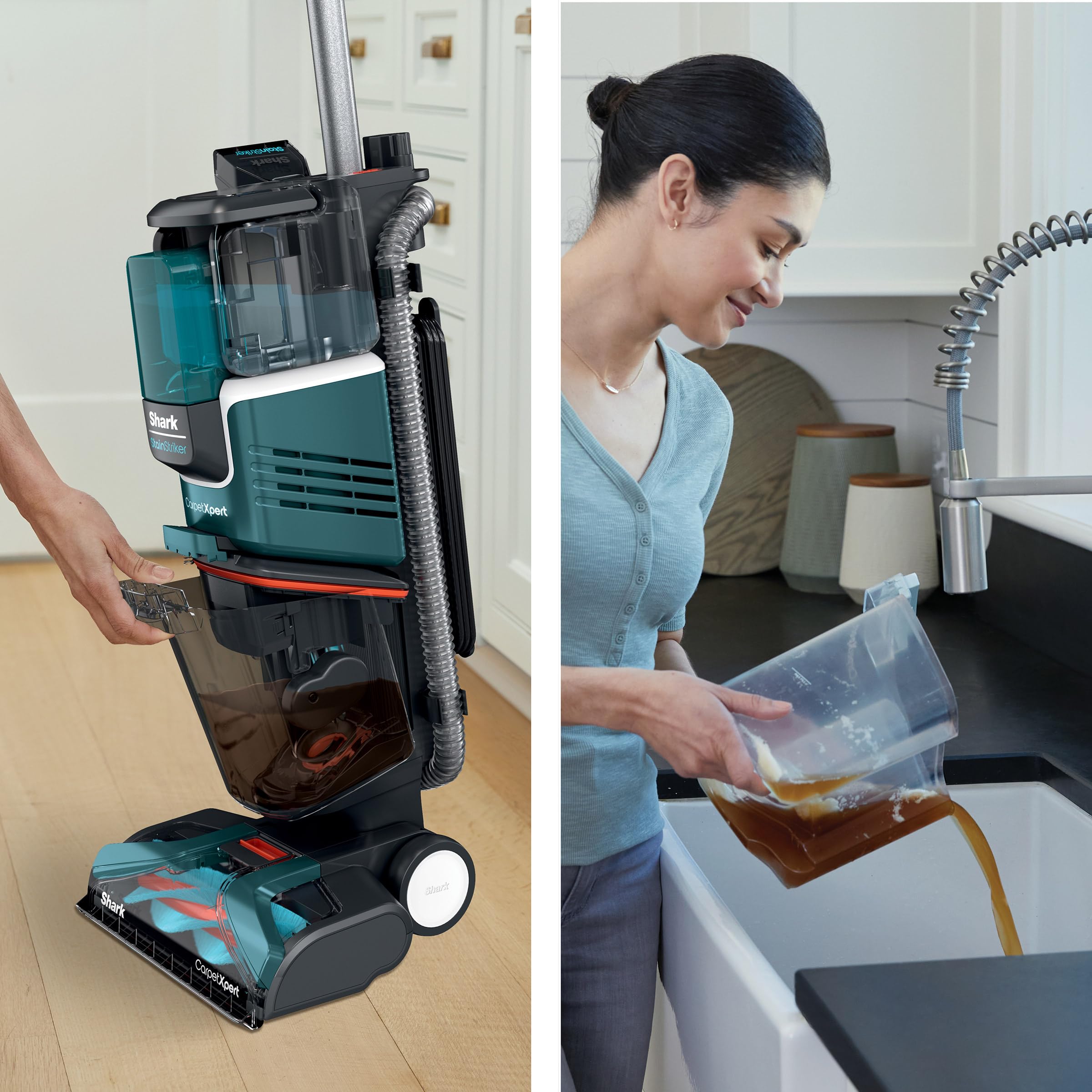 Shark CarpetXpert odor removal and quick-dry performance for fresh rooms