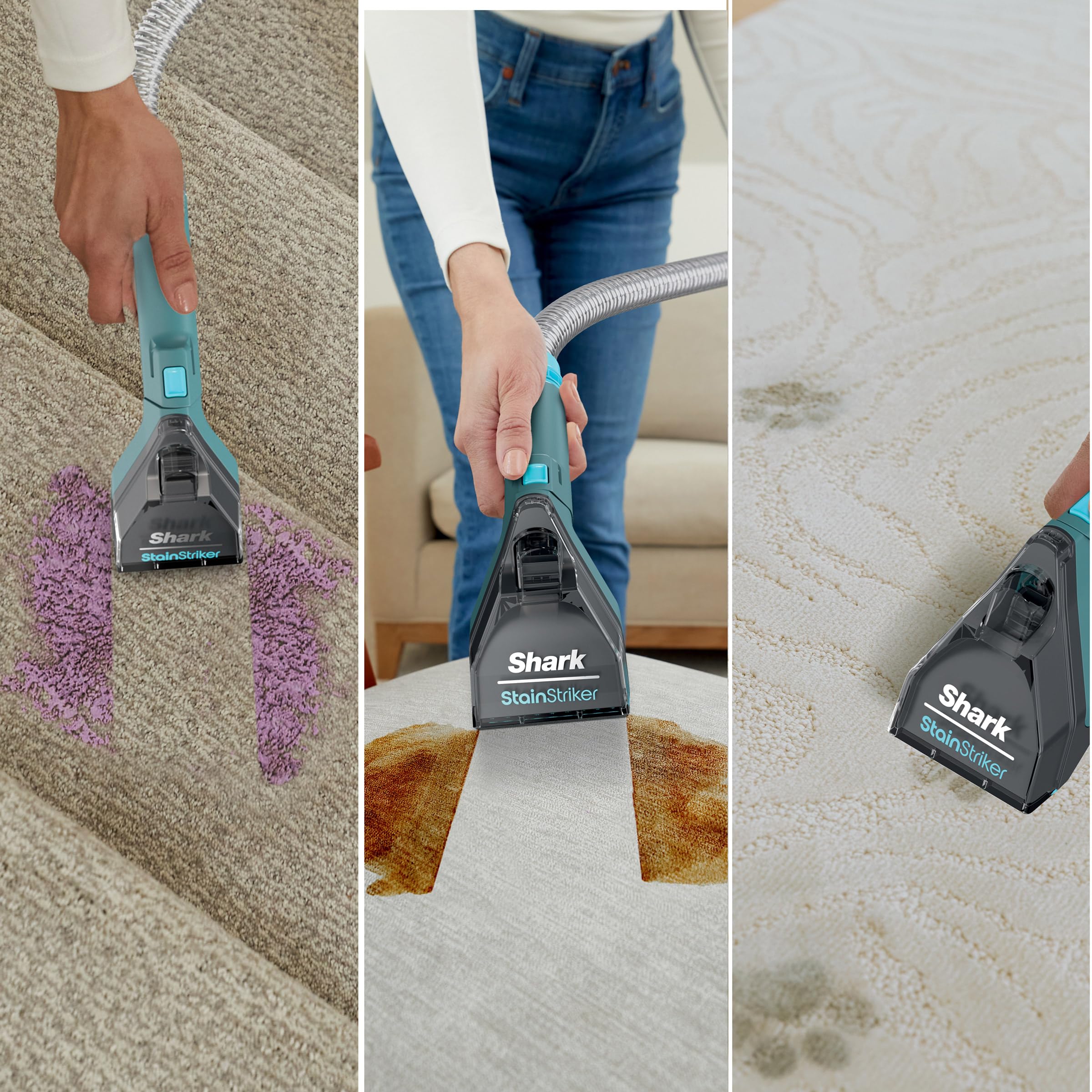 Shark CarpetXpert high-pressure spray and brush-roll removing grime
