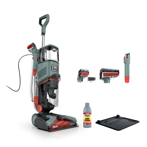 Shark CarpetXpert upright cleaner body powering deep carpet cleaning at home