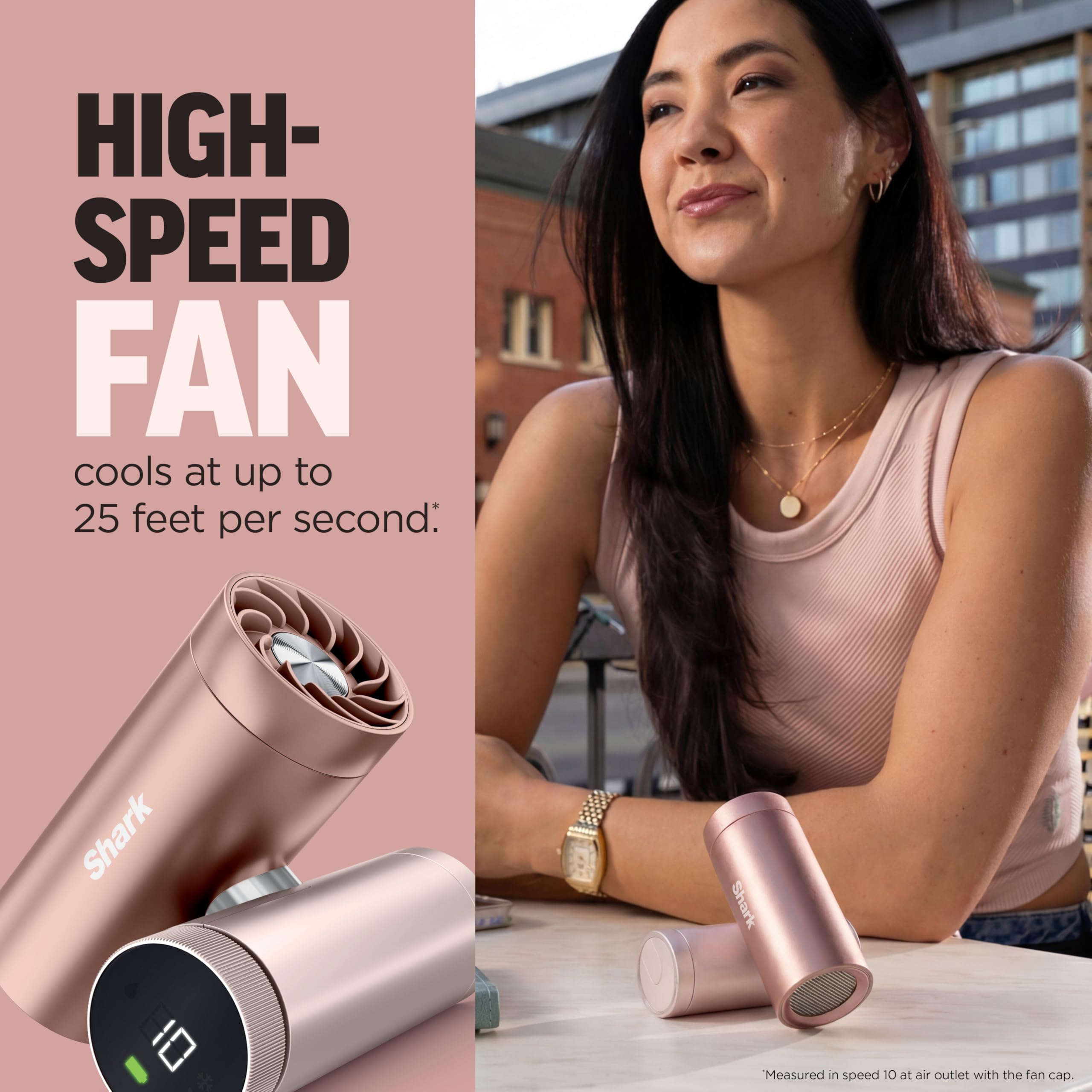 Shark ChillPill dry-touch mist cools skin without soaking clothing.