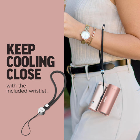 Shark ChillPill included wristlet keeps cooling within reach.