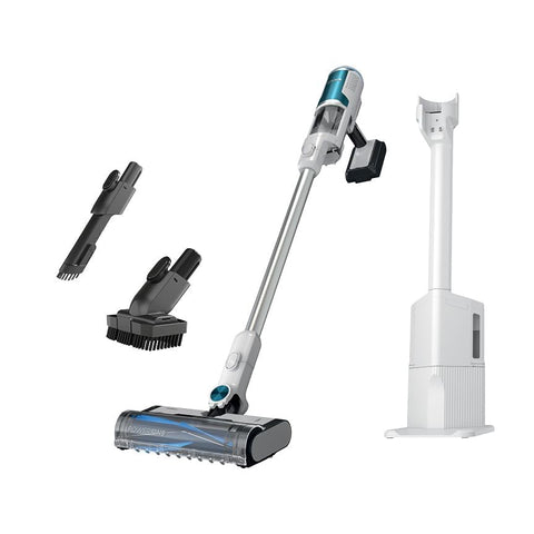 Shark cordless vacuum transforms into handheld for above-floor cleaning.
