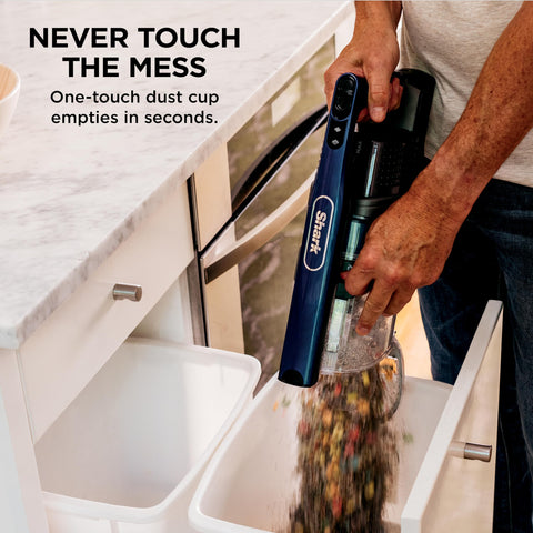 Shark Cordless Vacuum removable handheld converts for above-floor cleaning.