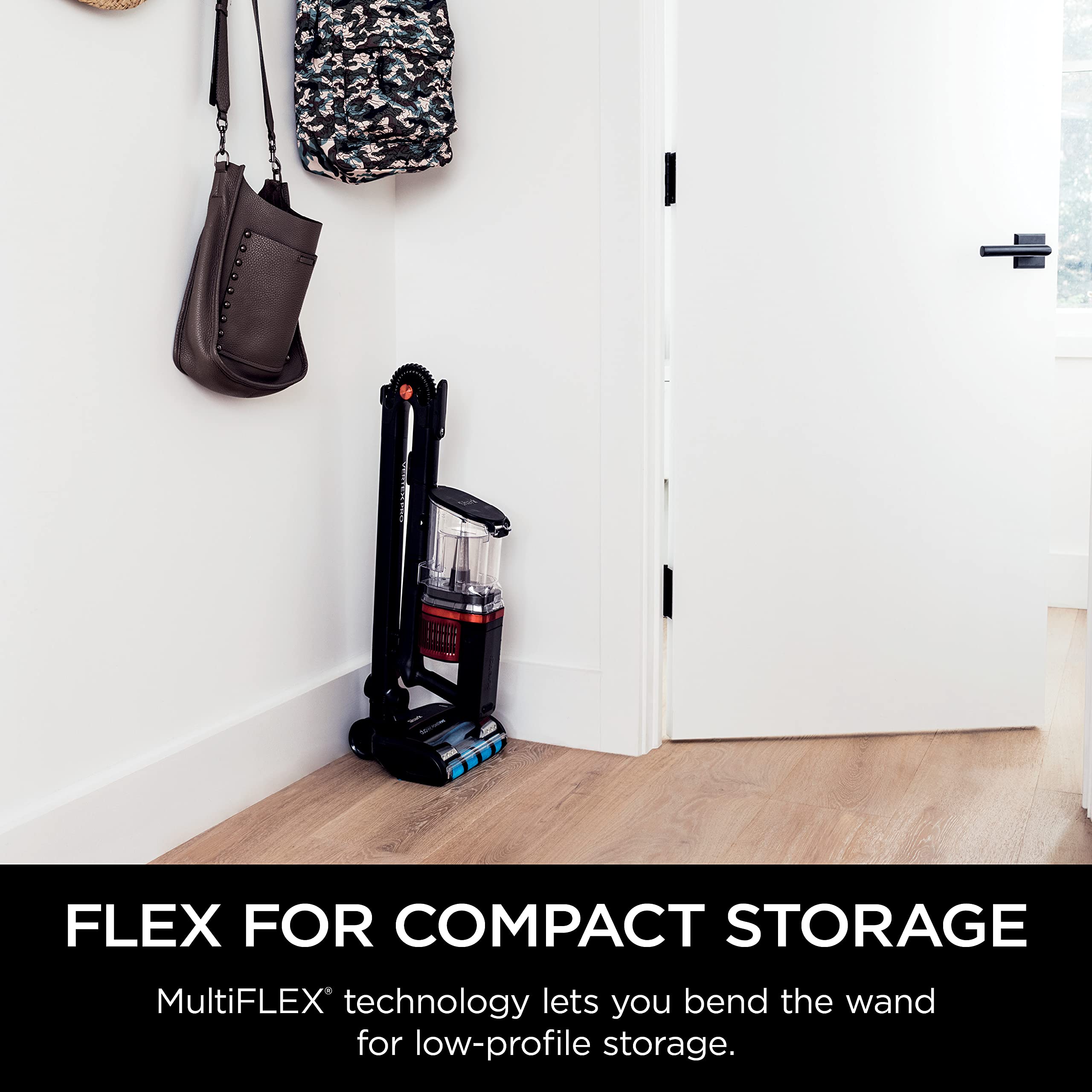 Shark Vertex Pro removable hand vac for above-floor cleaning tasks.