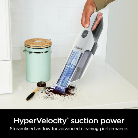 Shark Cyclone PET vacuum XL dust cup demonstrated during extended cleaning sessions.