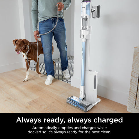 Shark Powerfins brushroll handles multiple surfaces without swapping nozzles.