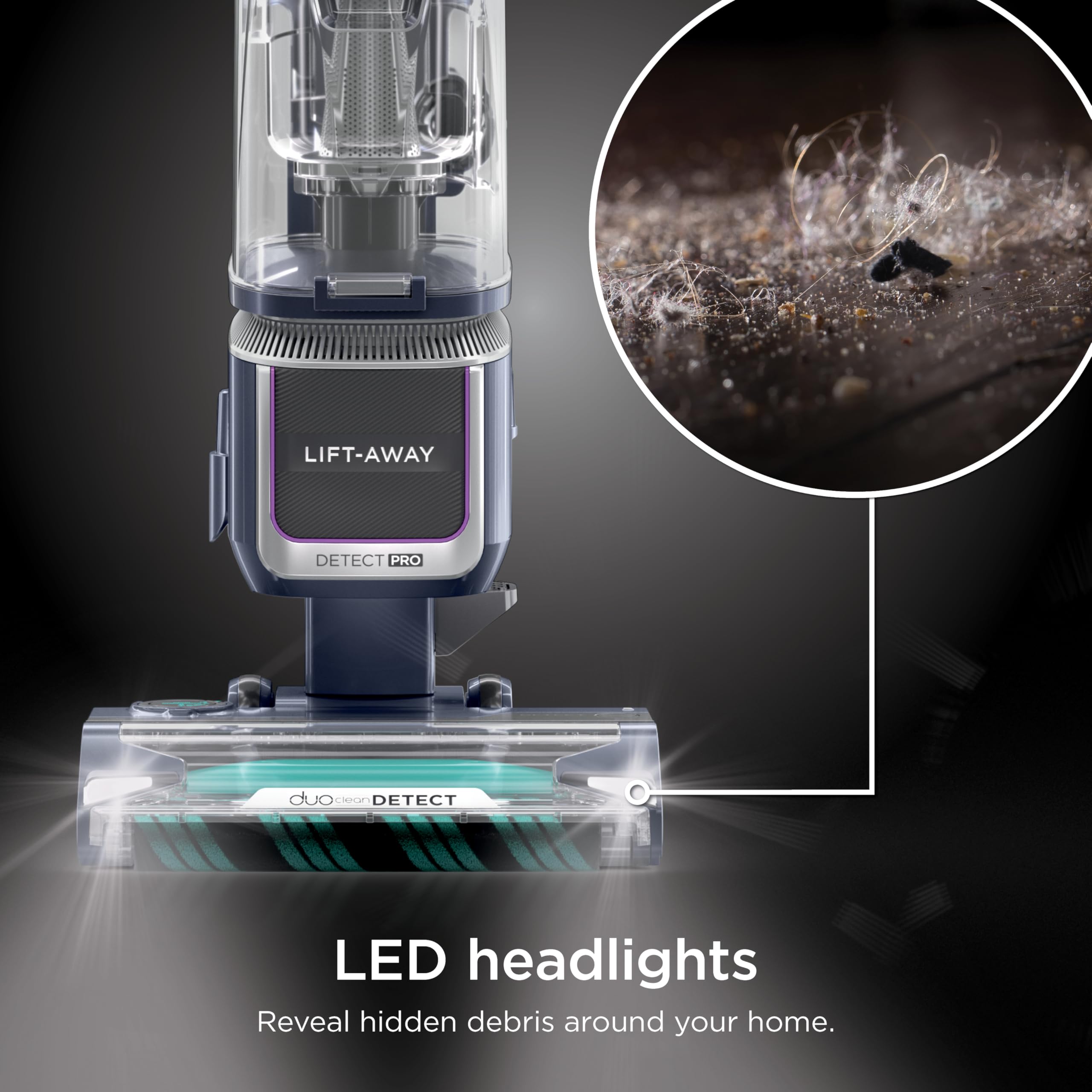 Shark Detect Pro Speed Lift-Away includes upholstery and crevice tools for versatile cleaning