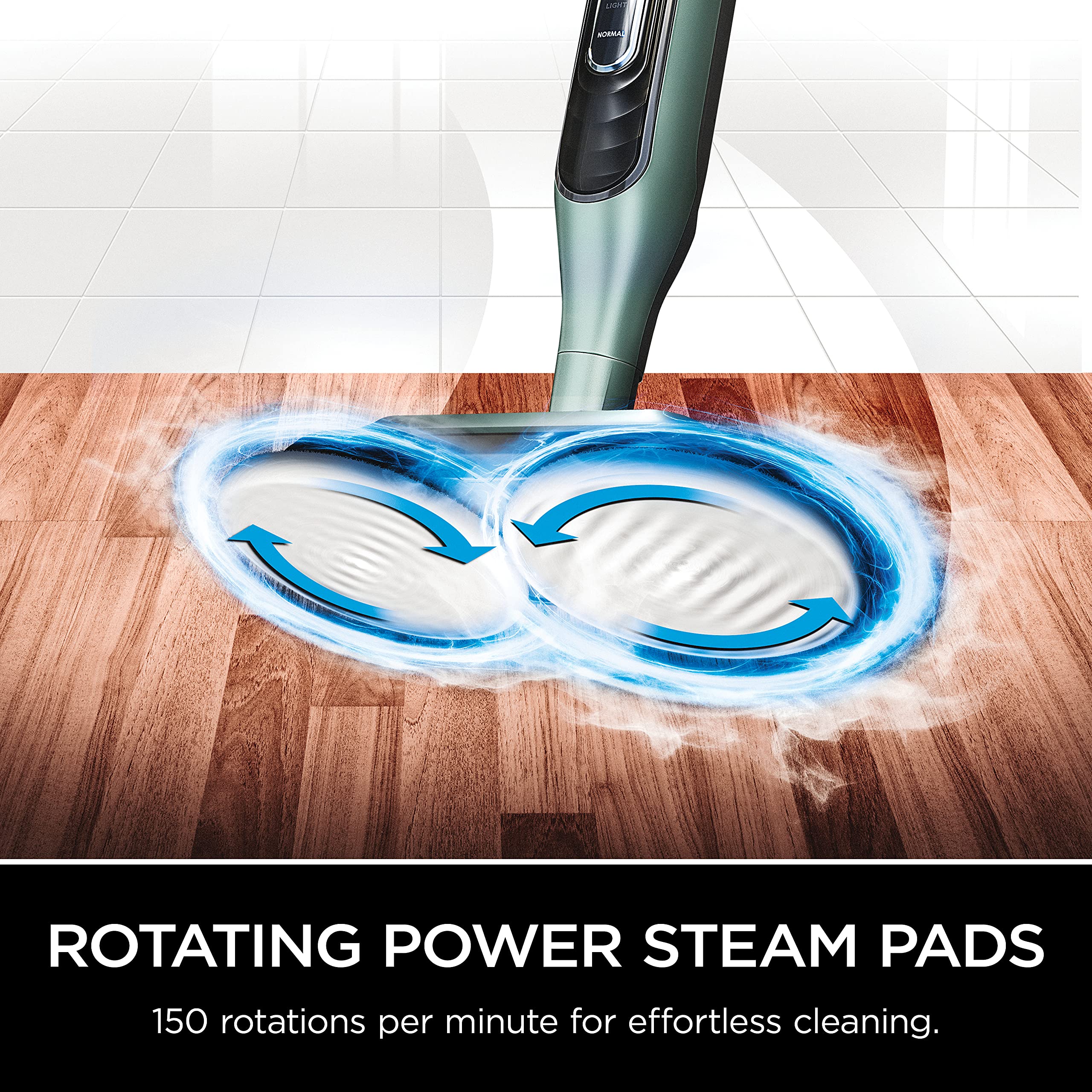 Shark Dirt Grip pads in use on sealed floors for easy cleaning.