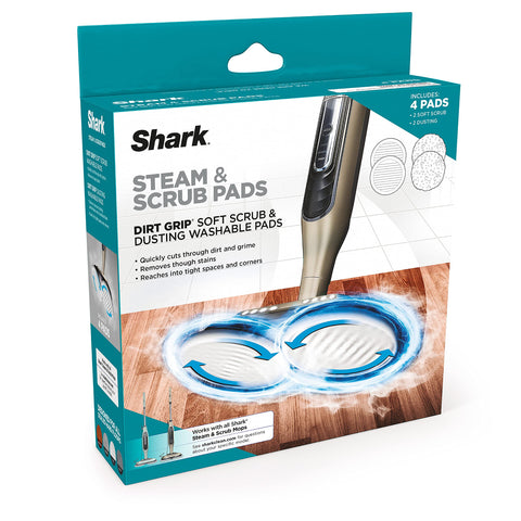 Shark Dirt Grip Soft Scrub pad delivers deep absorption and powerful scrubbing.