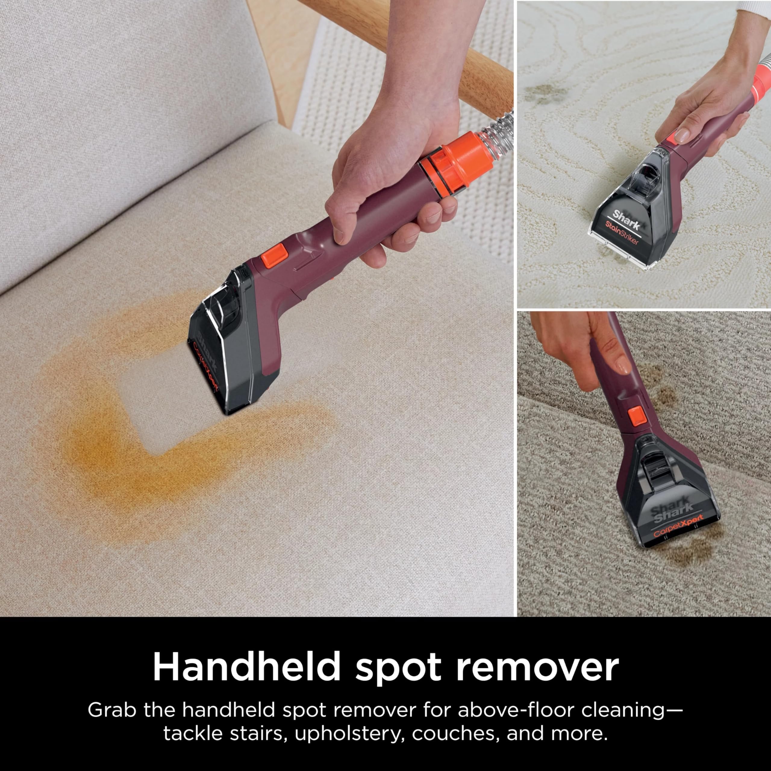 Shark EX150 Renewed deep-clean removal of dirt and grime from carpet.