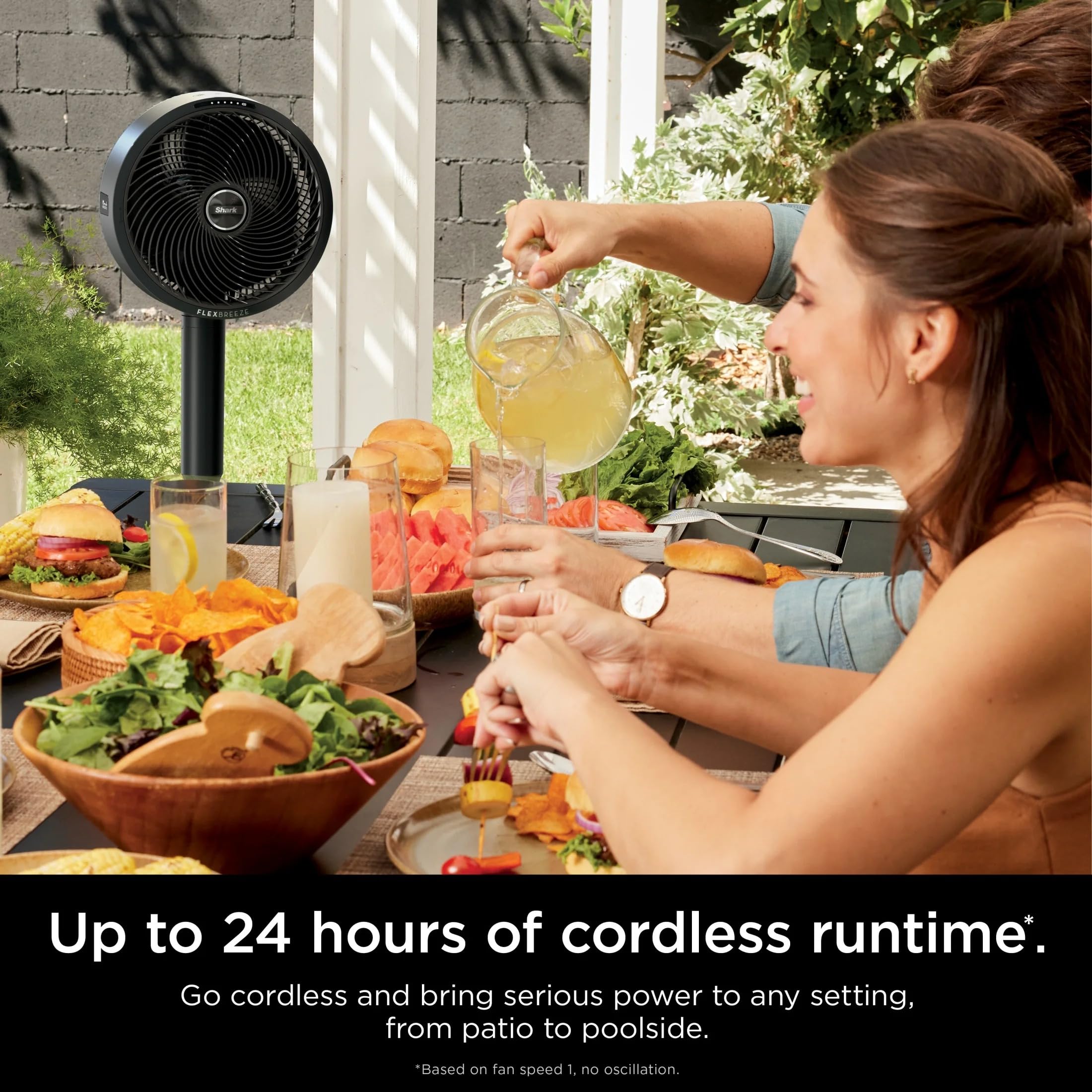 Shark FlexBreeze 24-hour runtime demonstrates long-lasting performance for all-day comfort