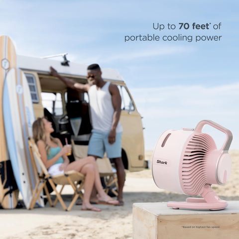 Shark FlexBreeze HydroGo cordless runtime for flexible cooling