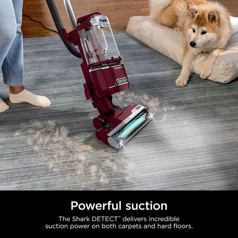 Shark DETECT Floor Detect sensor adapts brushroll speed across surfaces.