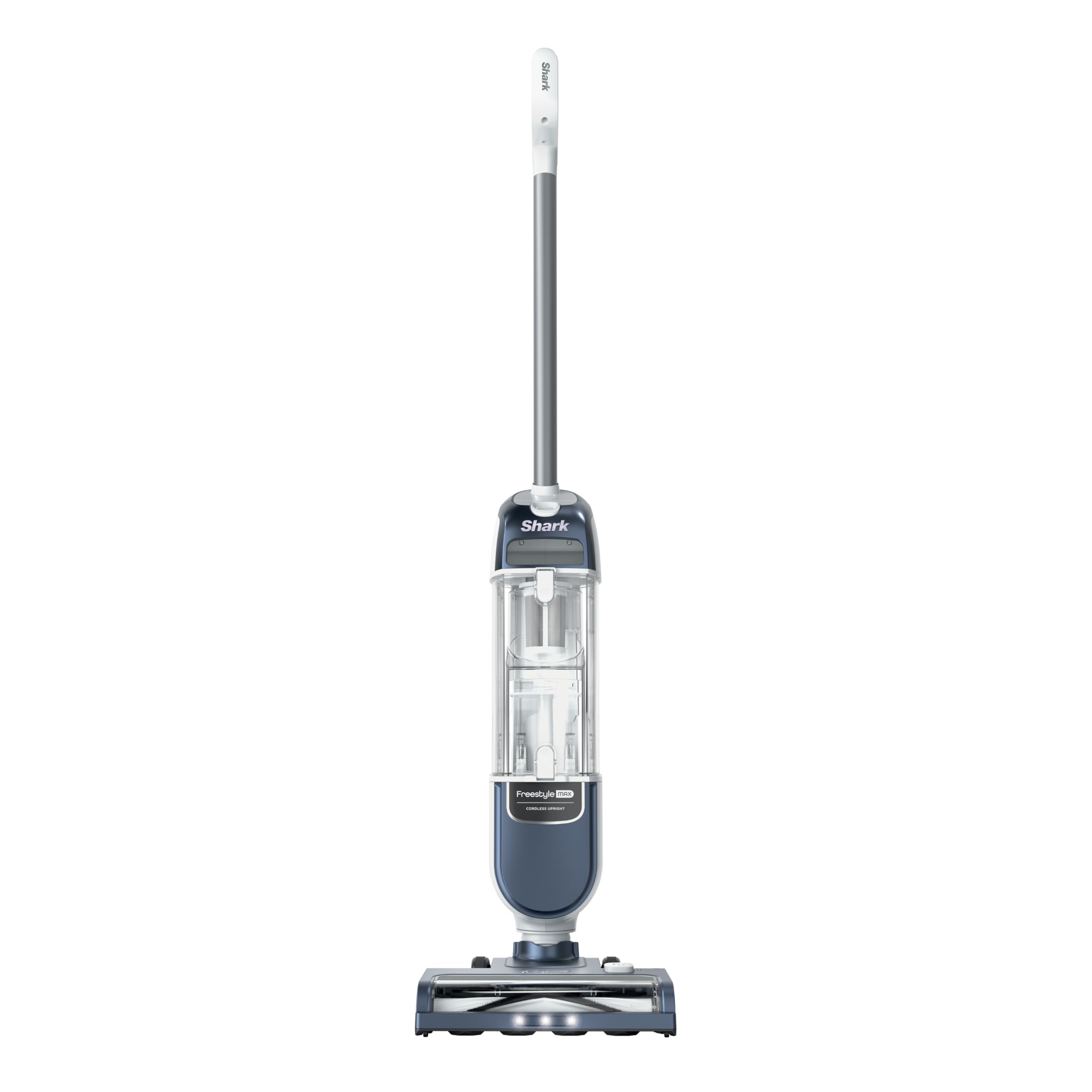 Shark Freestyle Max cordless upright front view shows lightweight design for easy cleaning.