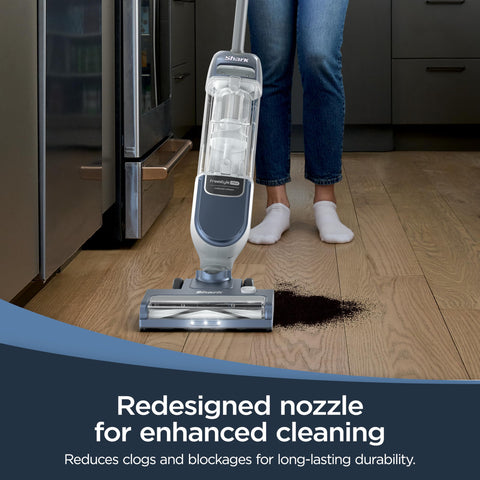 Shark Freestyle Max features a large dust cup for longer cleaning without frequent emptying.