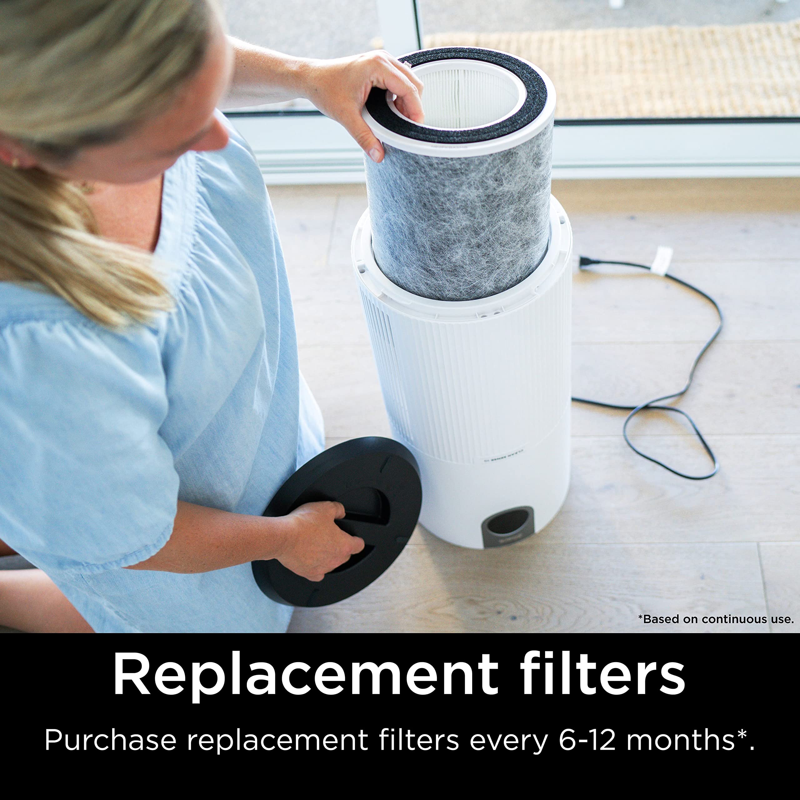 Shark HP100 series compatible filter, designed for easy replacement.