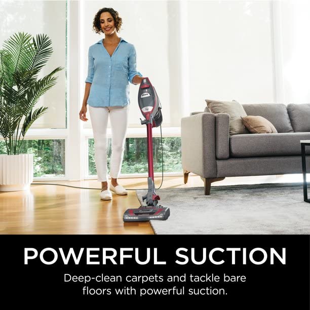 Shark HV370 Rocket Pro handheld conversion enables versatile floor-to-ceiling cleaning.