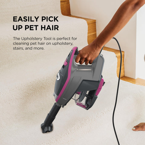 Shark HV371 Rocket Pro DLX ultra-lightweight vacuum weighs under 10 pounds for portability.
