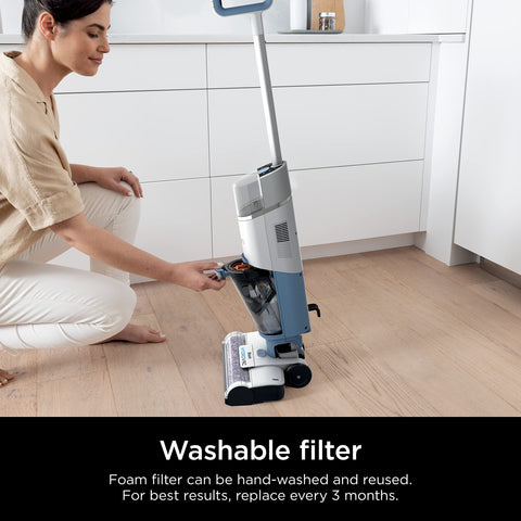Shark HydroVac sealed hard floor care across hardwood, tile and laminate.
